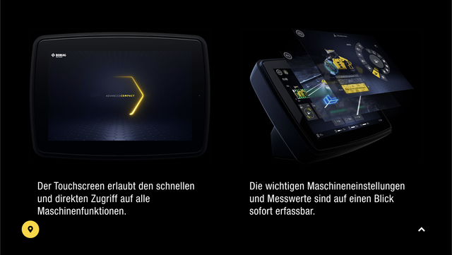 BOMAG myCOCKPIT Touchscreen