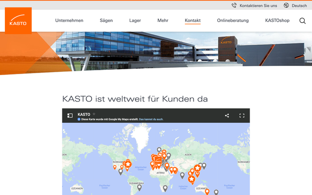 Screenshot Kasto Kontakt 