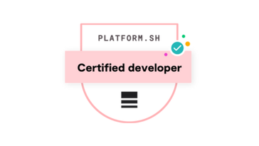 Logo: Platform-Sh – Developer-Zertifizierung