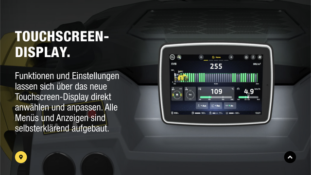 BOMAG myCOCKPIT Touchscreen-Display