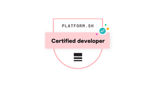 Logo: Platform-Sh – Developer-Zertifizierung