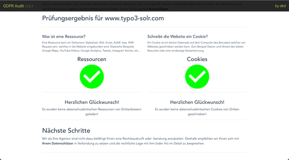 Buchen Sie jetzt den DSGVO-Website-Audit für Ihre TYPO3 Website